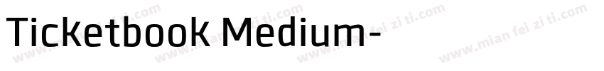 Ticketbook Medium字体转换